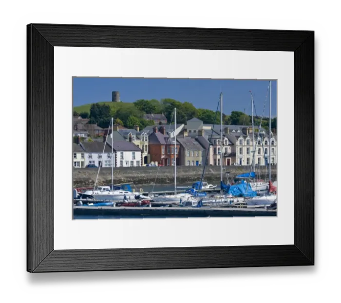 Framed Print : Ireland, County Down, Lough, village