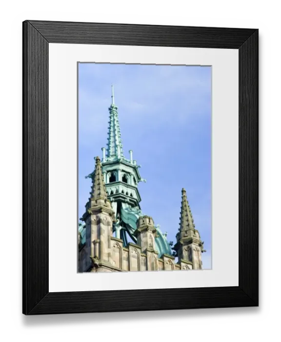 Framed Print : Ireland, Belfast, copper architecture Framed Print : Ireland, Belfast, copper architecture