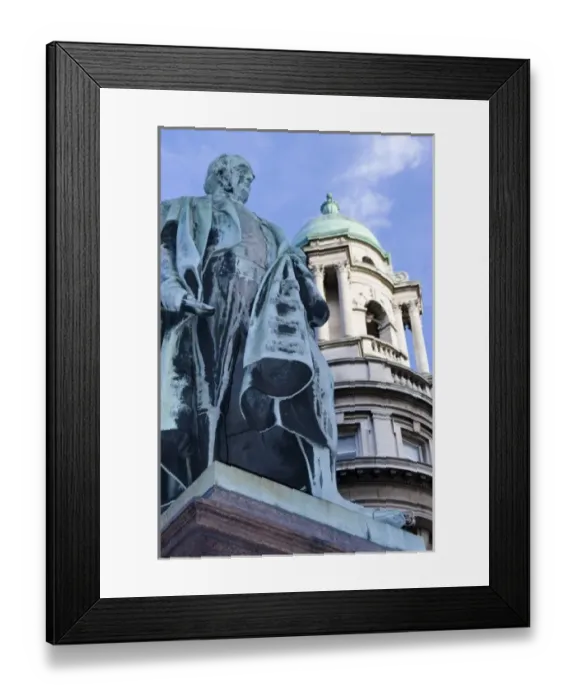Framed Print : Ireland, Belfast, statue near museum Framed Print : Ireland, Belfast, statue near museum