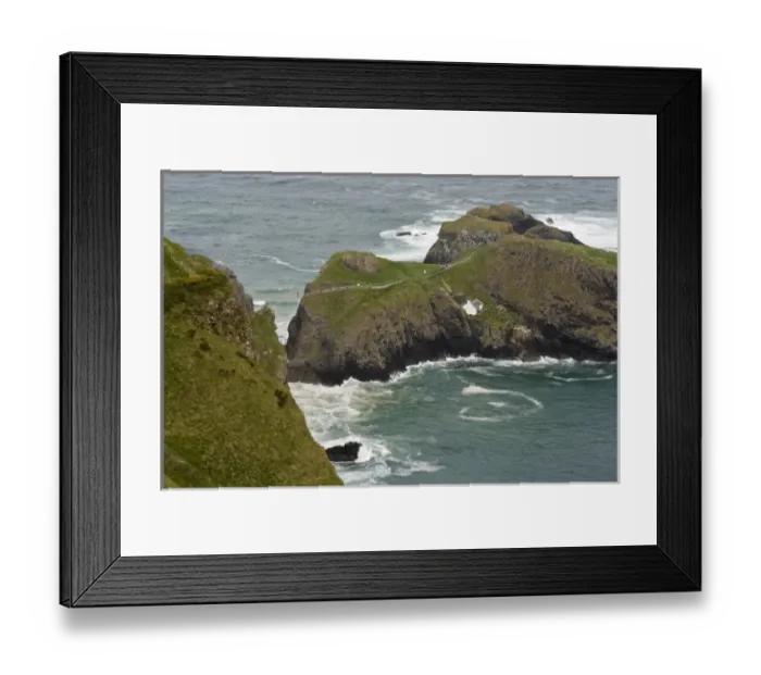 Framed Print : Northern Ireland coast, suspension bridge Framed Print : Northern Ireland coast, suspension bridge