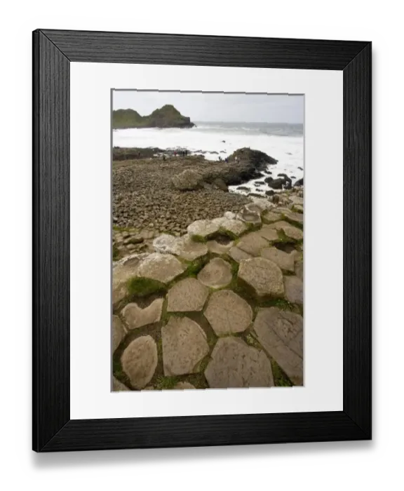 Framed Print : Northern Ireland, County Antrim, Giants Causeway, basaltic rock formations