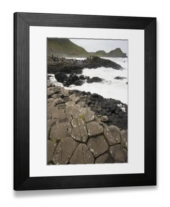 Framed Print : Northern Ireland, County Antrim, Giants Causeway, basaltic rock formations Framed Print : Northern Ireland, County Antrim, Giants Causeway, basaltic rock formations