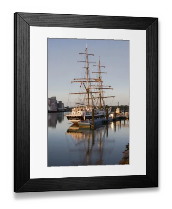 Framed Print : Ireland, County Waterford, historic ships