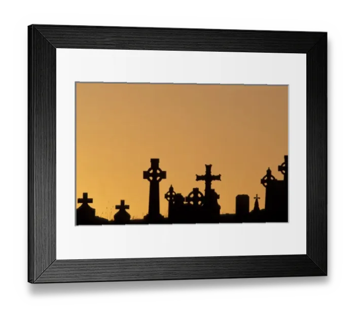 Framed Print : Ireland, County Mayo. Aghagower cemetery Framed Print : Ireland, County Mayo. Aghagower cemetery