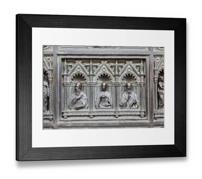Framed Print : Ornate door details on Duomo or Florence Cathedral, Basilica of Saint Mary of the Flower Framed Print : Ornate door details on Duomo or Florence Cathedral, Basilica of Saint Mary of the Flower