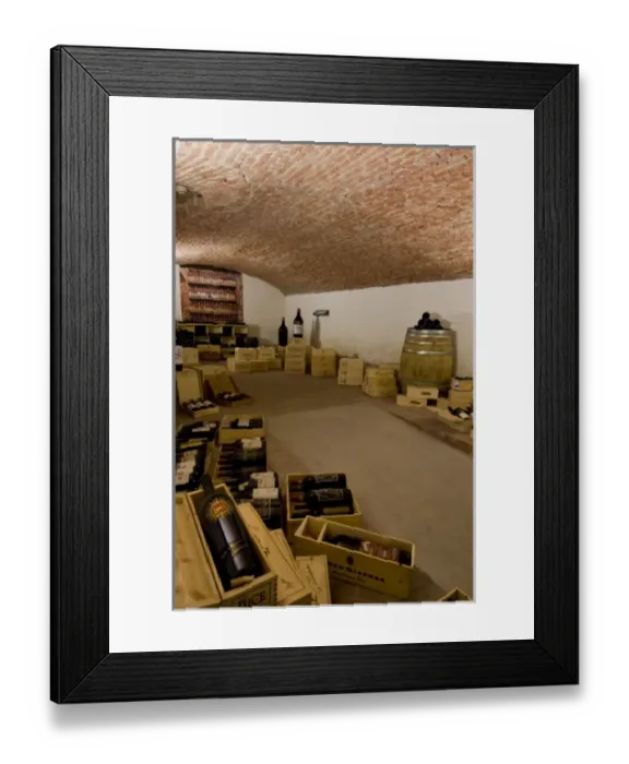 Framed Print : Italy, Piedmont (Piemonte), Pollenza, University of Gastronomic Sciences, wine cellar Framed Print : Italy, Piedmont (Piemonte), Pollenza, University of Gastronomic Sciences, wine cellar