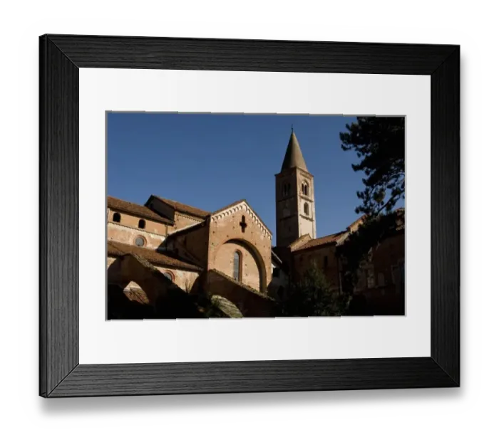 Framed Print : Italy, Piedmont (Piemonte), western region, Staffarda, Abbazia de Staffarda (Cistercian Framed Print : Italy, Piedmont (Piemonte), western region, Staffarda, Abbazia de Staffarda (Cistercian