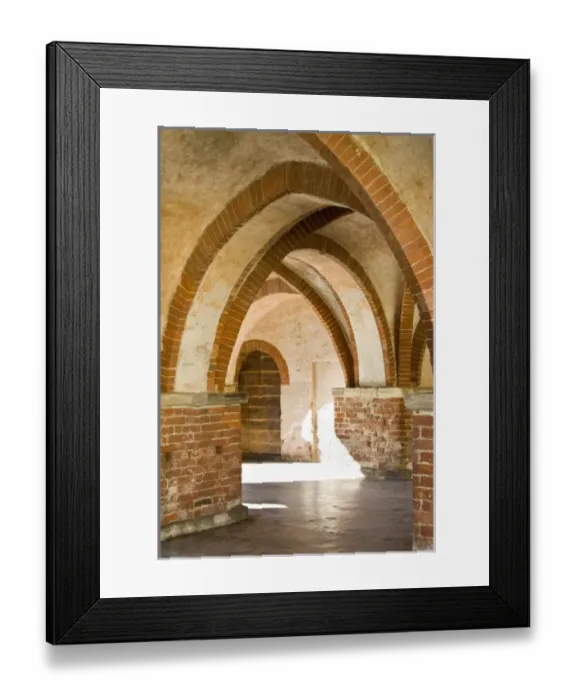 Framed Print : Italy, Piedmont (Piemonte), western region, Staffarda, Abbazia de Staffarda (Cistercian Abbey)