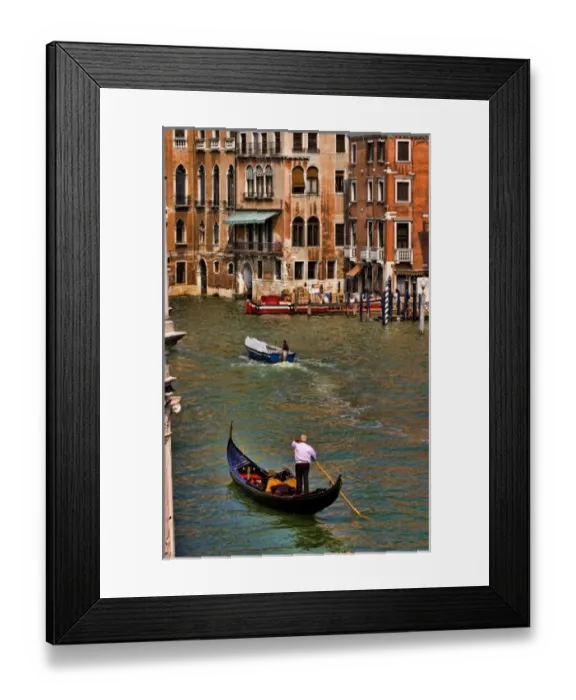 Framed Print : Grand Canal of Venice Italy with gondola boats and romantic waters of the city Venezia Framed Print : Grand Canal of Venice Italy with gondola boats and romantic waters of the city Venezia