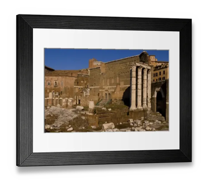 Framed Print : Famous historical Roman Forum in ruins at Rome Roma Italy Europe Framed Print : Famous historical Roman Forum in ruins at Rome Roma Italy Europe