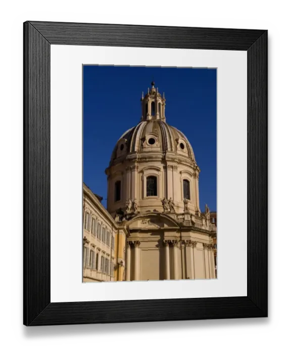 Framed Print : Unknown. Historical Traiana Column and cathedral in Roman Forum in downtown Framed Print : Unknown. Historical Traiana Column and cathedral in Roman Forum in downtown