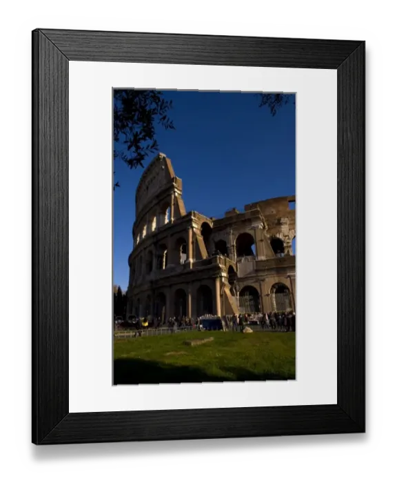 Framed Print : Famous Colosseum in Rome Italy Landmark Monument in Europe Framed Print : Famous Colosseum in Rome Italy Landmark Monument in Europe