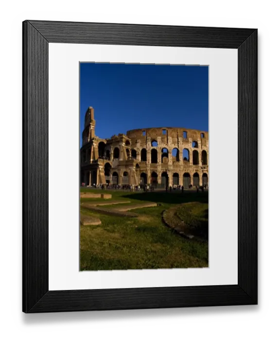 Framed Print : Famous Colosseum in Rome Italy Landmark Monument in Europe Framed Print : Famous Colosseum in Rome Italy Landmark Monument in Europe