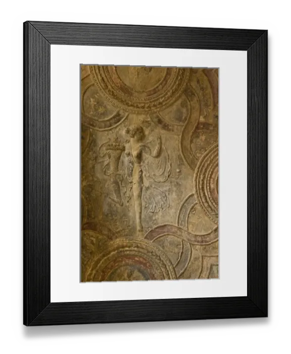 Framed Print : Italy, Campania, Pompeii. Ceiling details of the Stabian Baths Framed Print : Italy, Campania, Pompeii. Ceiling details of the Stabian Baths