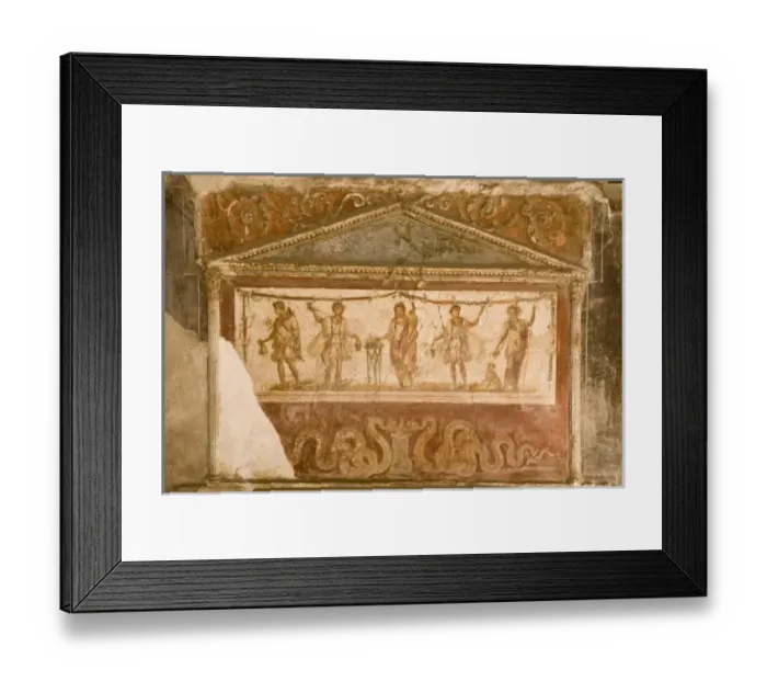 Framed Print : Italy, Campania, Pompeii. House and caupona or tavern of a Roman Framed Print : Italy, Campania, Pompeii. House and caupona or tavern of a Roman