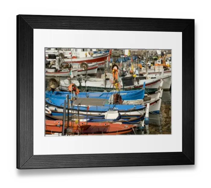 Framed Print : Italy, Camogli. Boats in the harbor Framed Print : Italy, Camogli. Boats in the harbor