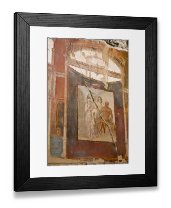 Framed Print : Italy, Campania, Herculaneum. Fresco in the Hall of Augustals depicting Hercules Framed Print : Italy, Campania, Herculaneum. Fresco in the Hall of Augustals depicting Hercules