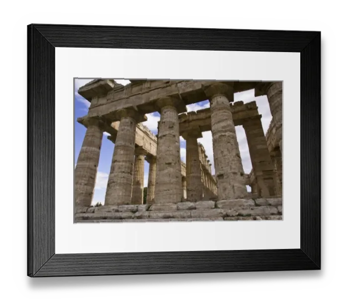 Framed Print : Italy, Campania, Paestum. Close-up of columns of the Temple of Neptune Framed Print : Italy, Campania, Paestum. Close-up of columns of the Temple of Neptune