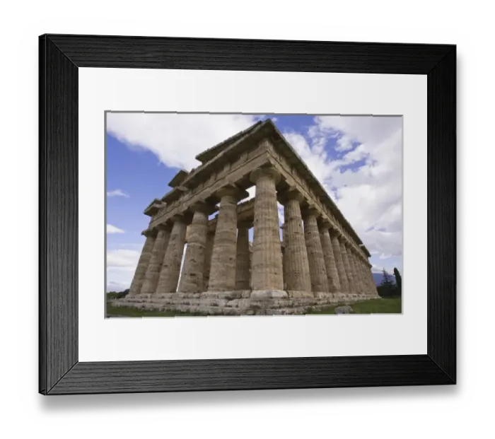 Framed Print : Italy, Campania, Paestum. Close-up of the Temple of Neptune Framed Print : Italy, Campania, Paestum. Close-up of the Temple of Neptune