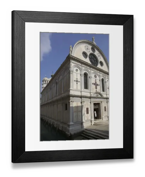 Framed Print : Italy, Venice. Church of Santa Maria dei Miracoli beside canal Framed Print : Italy, Venice. Church of Santa Maria dei Miracoli beside canal