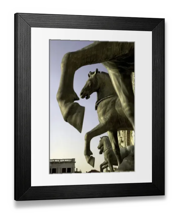 Framed Print : Italy, Venice. The Horses of San Marco. Credit as