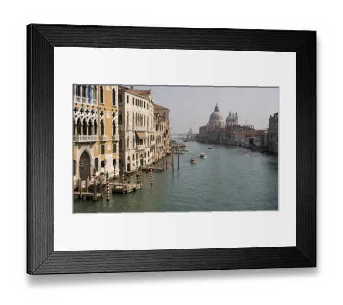 Framed Print : Italy, Venice. A classic view of the Grand Canal in late afternoon