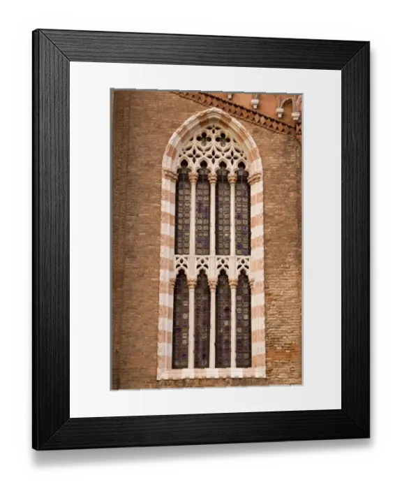 Framed Print : Italy, Venice. Window details of Madonna dell Orto Framed Print : Italy, Venice. Window details of Madonna dell Orto
