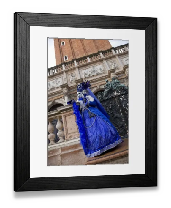 Framed Print : Italy, Venice. Woman dressed in costume for annual Carnival festival Framed Print : Italy, Venice. Woman dressed in costume for annual Carnival festival