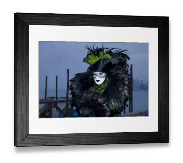 Framed Print : Italy, Venice. Woman dressed in costume for annual Carnival festival Framed Print : Italy, Venice. Woman dressed in costume for annual Carnival festival