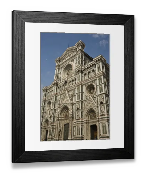 Framed Print : Italy, Florence. The facade of the Duomo Framed Print : Italy, Florence. The facade of the Duomo