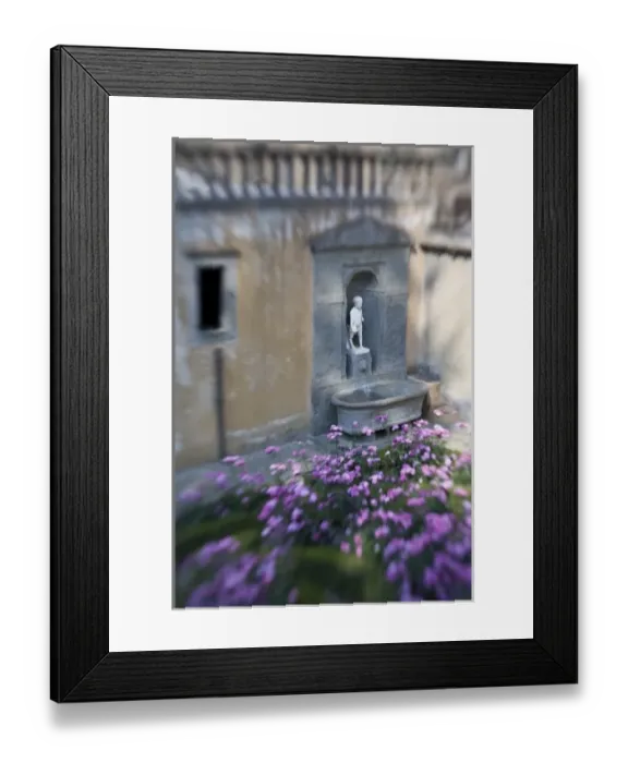 Framed Print : Italy, Florence. Piti Palace garden and sculptures
