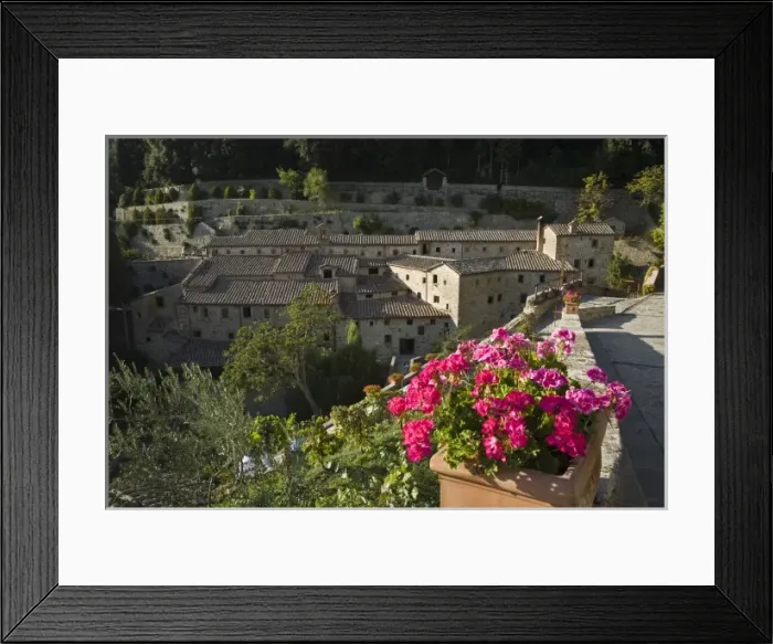 Framed Print : Italy, Cortona. Le Celle Monastery Framed Print : Italy, Cortona. Le Celle Monastery