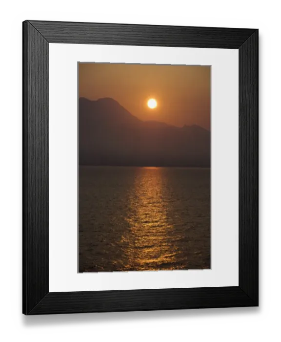 Framed Print : Europe, Italy, Ligurian Sea. Gateway to Cinque Terre, sunrise