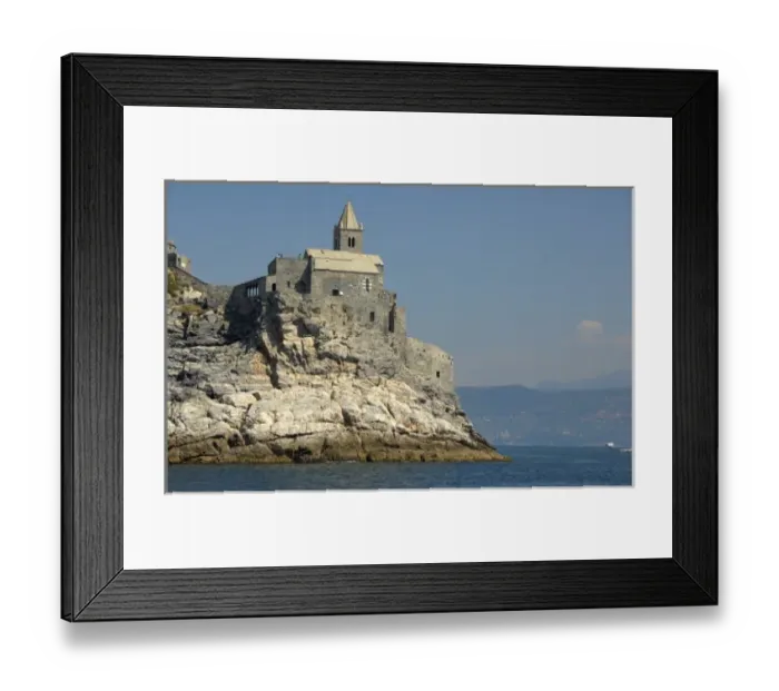 Framed Print : Europe, Italy, Portovenere aka Porto Venere. Gothic church of San Pietro (aka St Framed Print : Europe, Italy, Portovenere aka Porto Venere. Gothic church of San Pietro (aka St