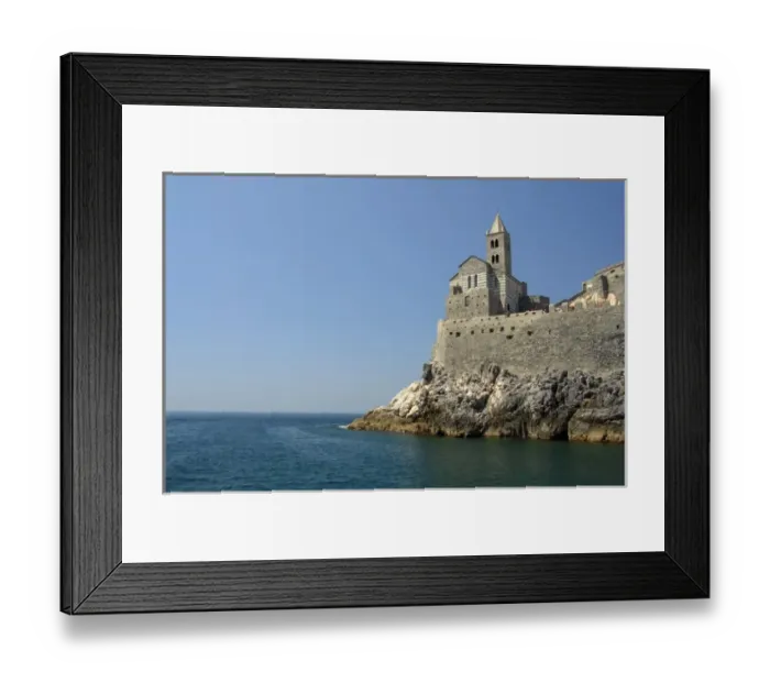 Framed Print : Europe, Italy, Portovenere aka Porto Venere. Gothic church of San Pietro (aka St Framed Print : Europe, Italy, Portovenere aka Porto Venere. Gothic church of San Pietro (aka St