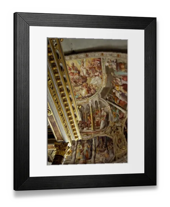 Framed Print : Europe, Italy, Rome. St. Peter in Chains (aka San Pietro in Vincoli). Ornate ceiling Framed Print : Europe, Italy, Rome. St. Peter in Chains (aka San Pietro in Vincoli). Ornate ceiling