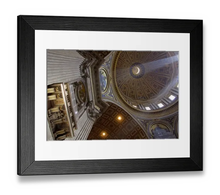 Framed Print : Europe, Italy, Rome. St. Peters Basilica (aka Basilica di San Pietro), interior