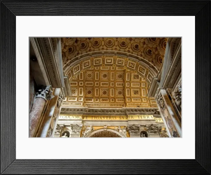 Framed Print : Europe, Italy, Rome. St. Peters Basilica (aka Basilica di San Pietro), interior Framed Print : Europe, Italy, Rome. St. Peters Basilica (aka Basilica di San Pietro), interior