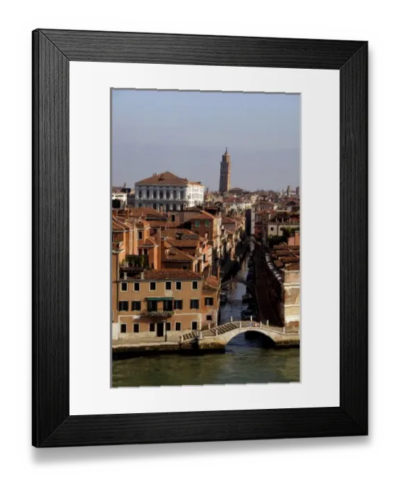 Framed Print : Europe, Italy, Venice. Canal views. UNESCO World Heritage Site