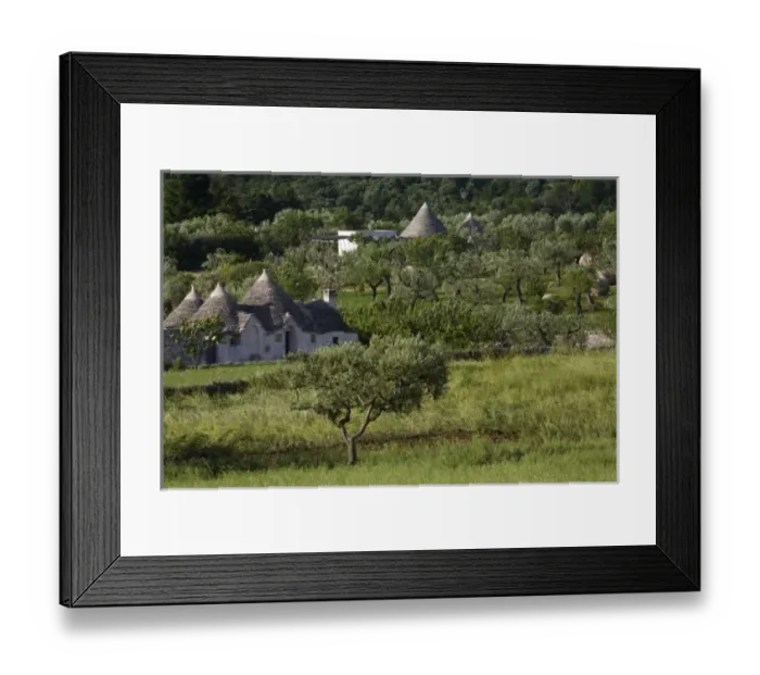 Framed Print : Unknown. Trulli, Apulia, Italy Framed Print : Unknown. Trulli, Apulia, Italy