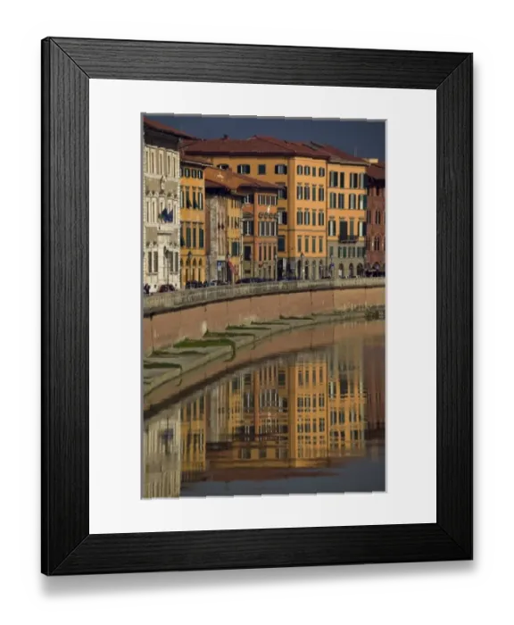 Framed Print : Arno river passing through Pisa, Tuscany, Italy Framed Print : Arno river passing through Pisa, Tuscany, Italy