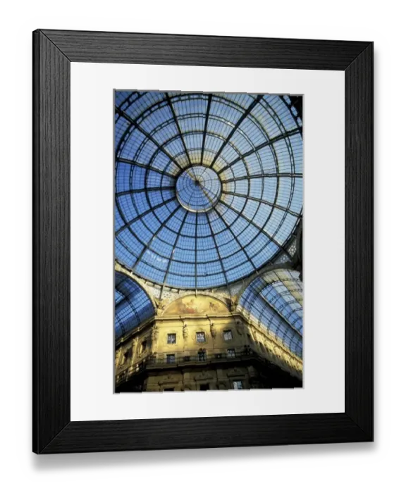 Framed Print : Italy, Milan. Galleria Victorio Emanuele, interior Framed Print : Italy, Milan. Galleria Victorio Emanuele, interior