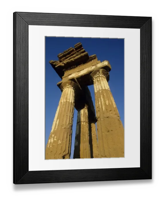 Framed Print : Italy, Sicily, Agrigento, Temple of Castor & Pollux Framed Print : Italy, Sicily, Agrigento, Temple of Castor & Pollux