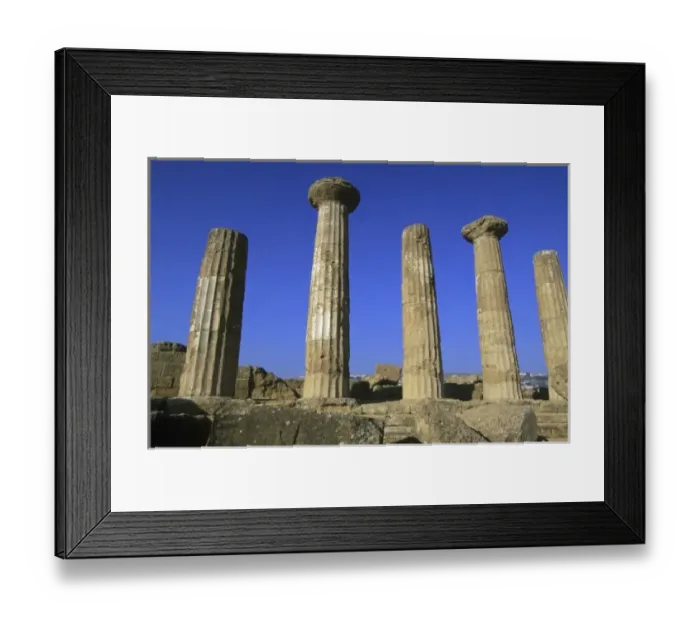 Framed Print : Italy, Sicily, Agrigento, Temple of Hercules Framed Print : Italy, Sicily, Agrigento, Temple of Hercules