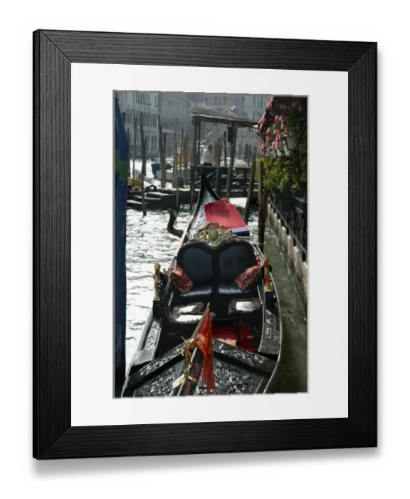Framed Print : Italy, Venice, gondola on Grand Canal