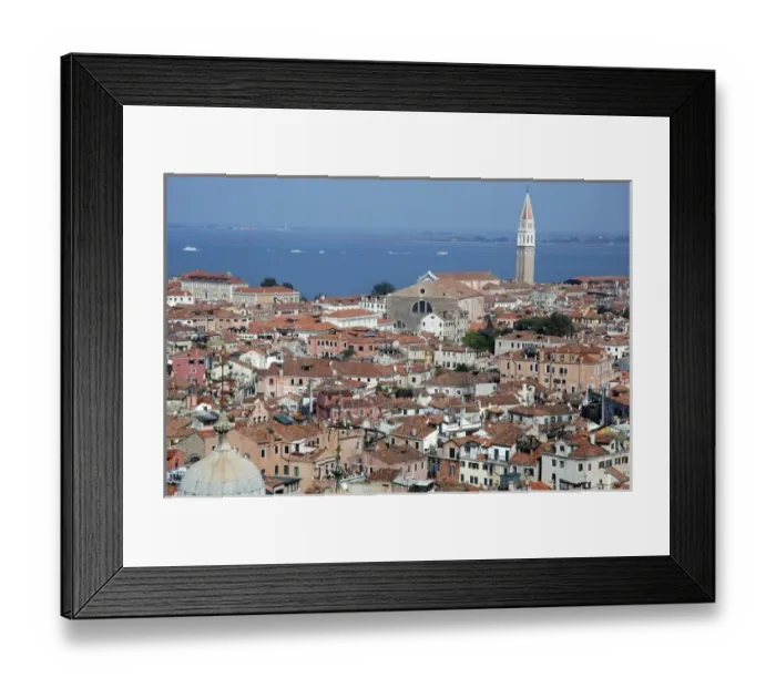 Framed Print : Italy, Venice, view from St. Markss Campanile, bell tower Framed Print : Italy, Venice, view from St. Markss Campanile, bell tower