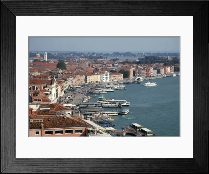 Framed Print : Italy, Venice, view from St. Markss Campanile, bell tower Framed Print : Italy, Venice, view from St. Markss Campanile, bell tower