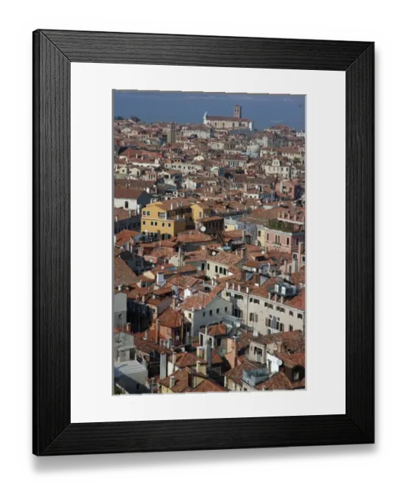 Framed Print : Italy, Venice, view from St. Markss Campanile, bell tower Framed Print : Italy, Venice, view from St. Markss Campanile, bell tower
