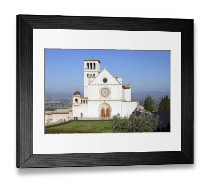 Framed Print : Italy, Umbria, Assisi. Basilica di San Francesco, religious home of St. Francis Framed Print : Italy, Umbria, Assisi. Basilica di San Francesco, religious home of St. Francis