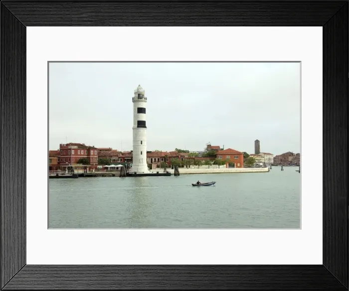 Framed Print : Italy, Venice, island of Murano. Lighthouse